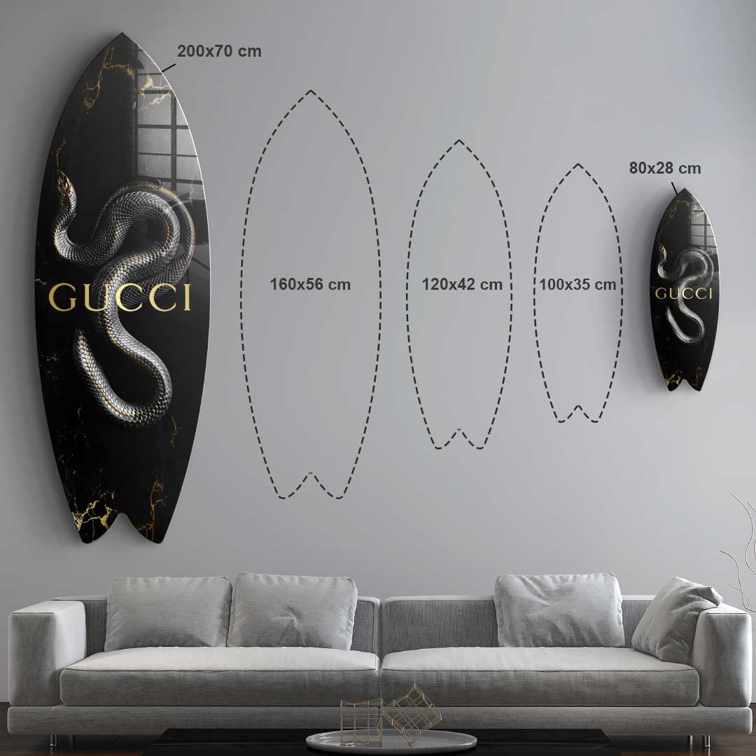 Surfboard Luxury Snake - Acrylglas