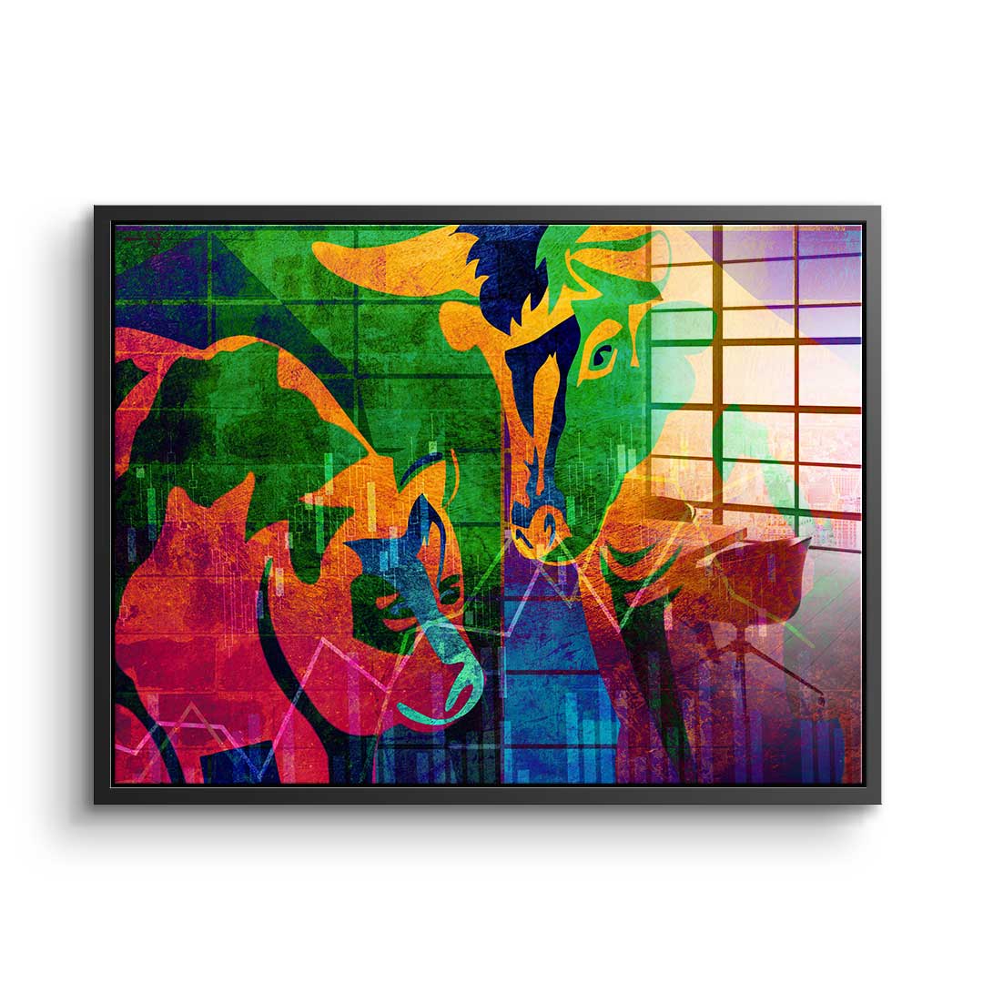Abstract Stock Market - Acrylic Glass
