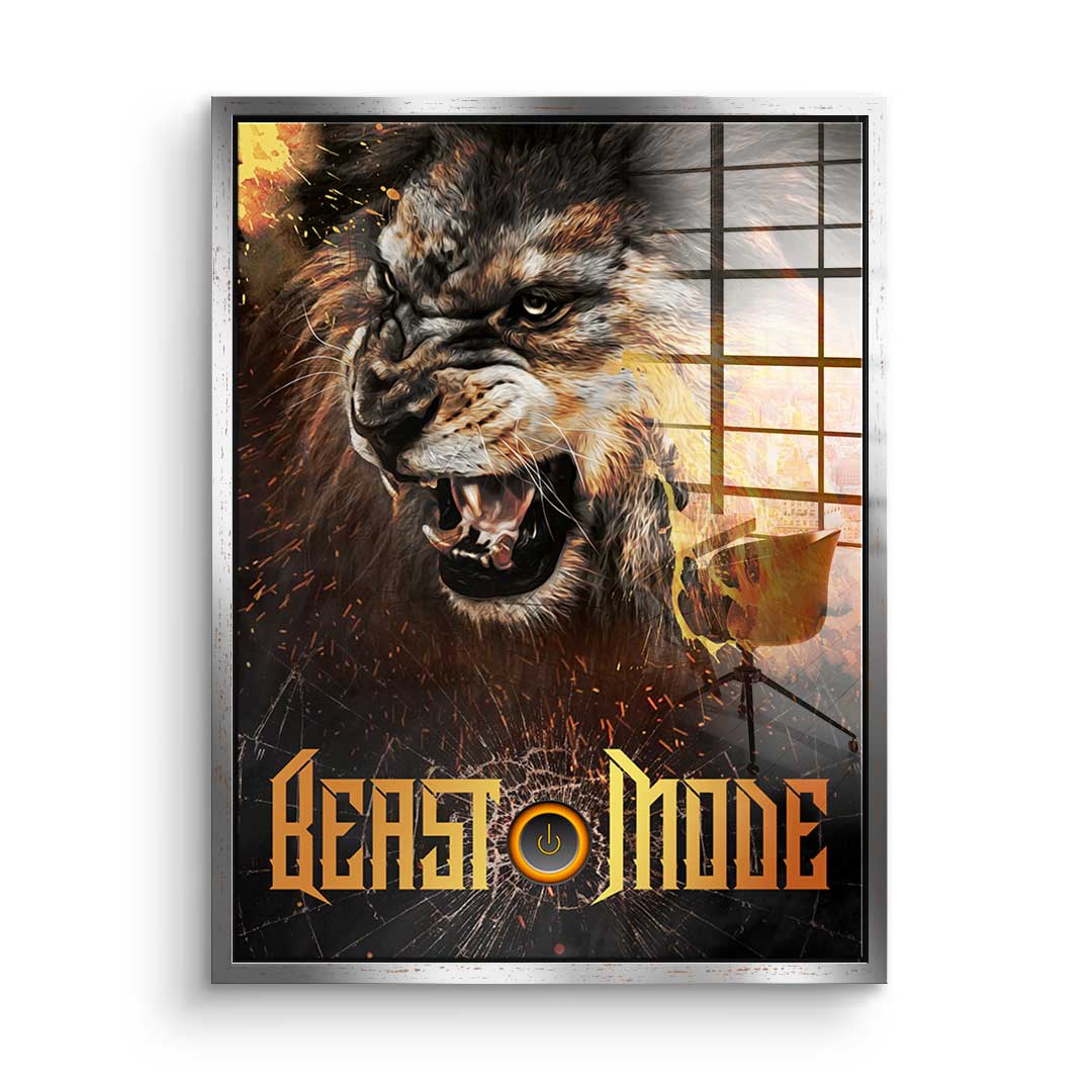 Beast Mode Lion - Acrylglas