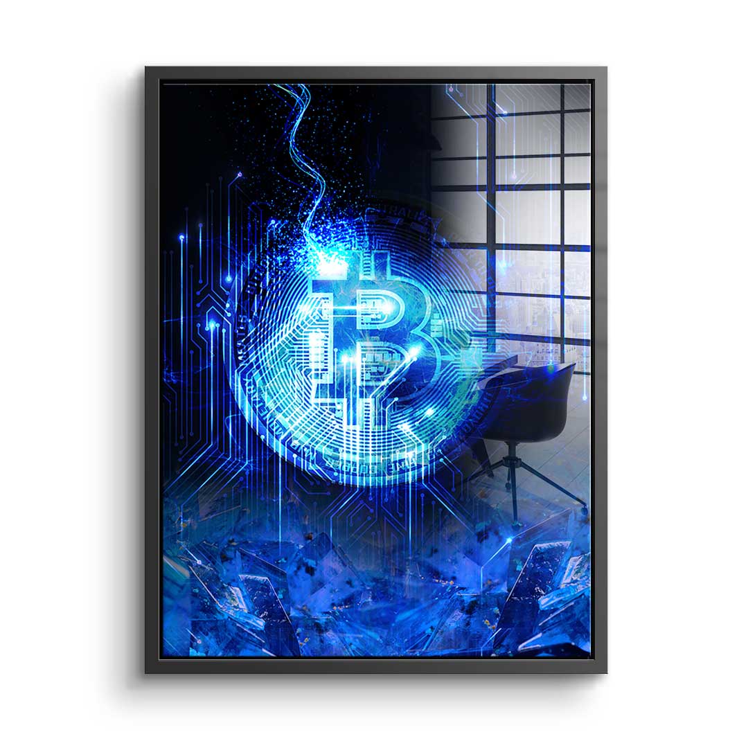 Matrix Bitcoin - Szkło akrylowe