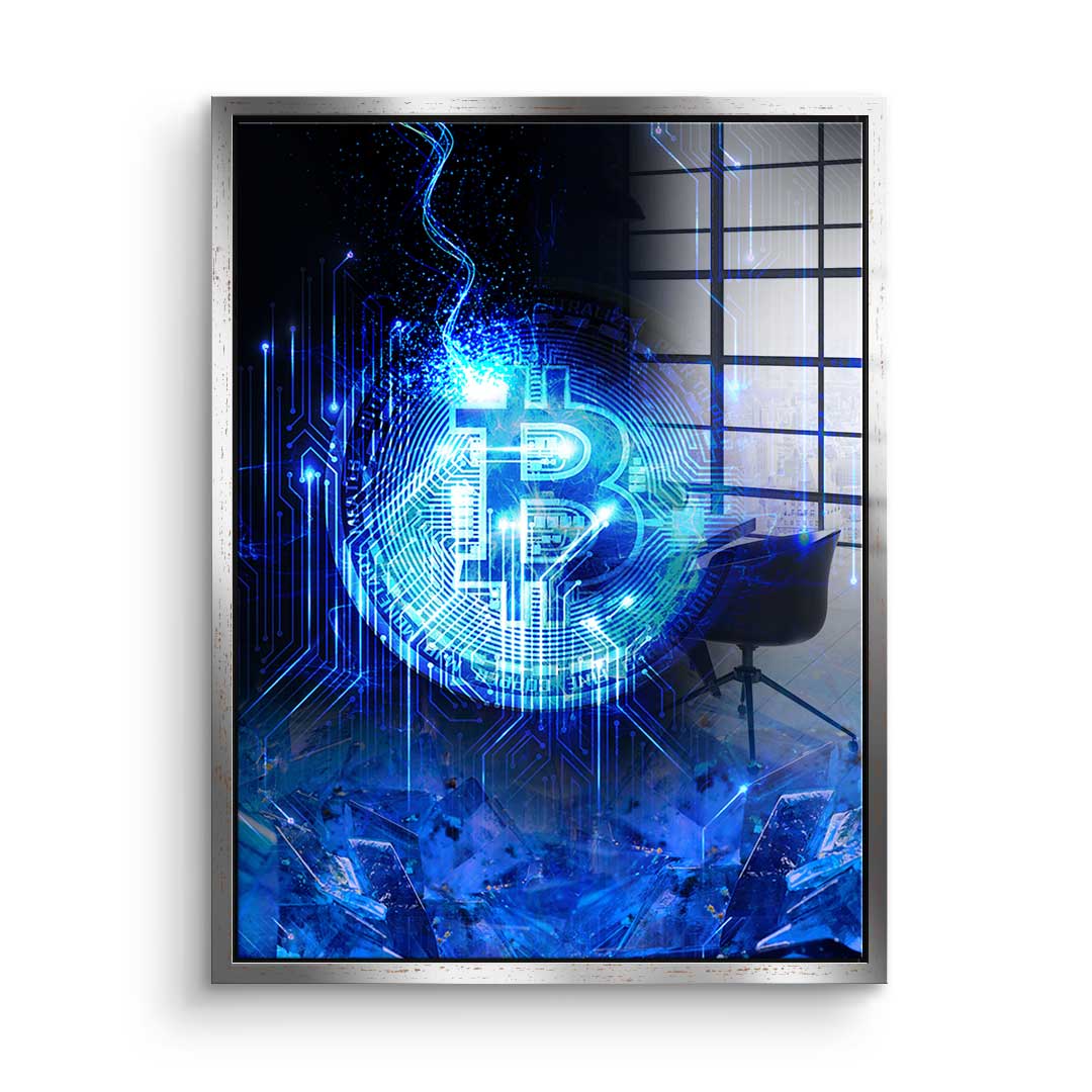Matrix Bitcoin - Szkło akrylowe