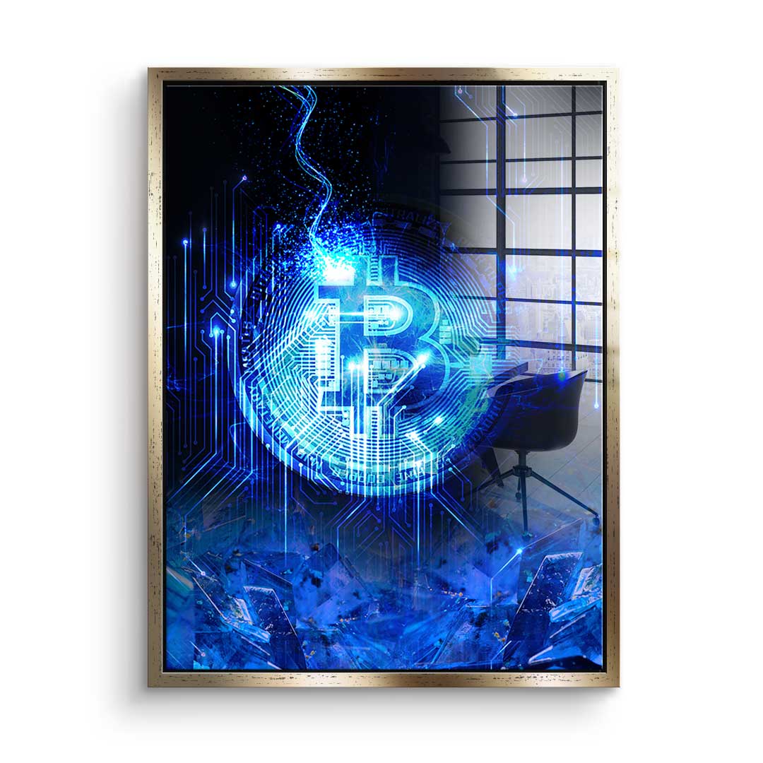 Matrix Bitcoin - Szkło akrylowe