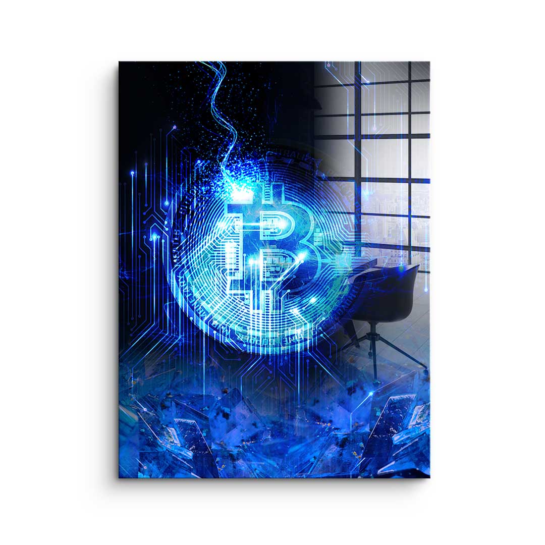 Matrix Bitcoin - Szkło akrylowe