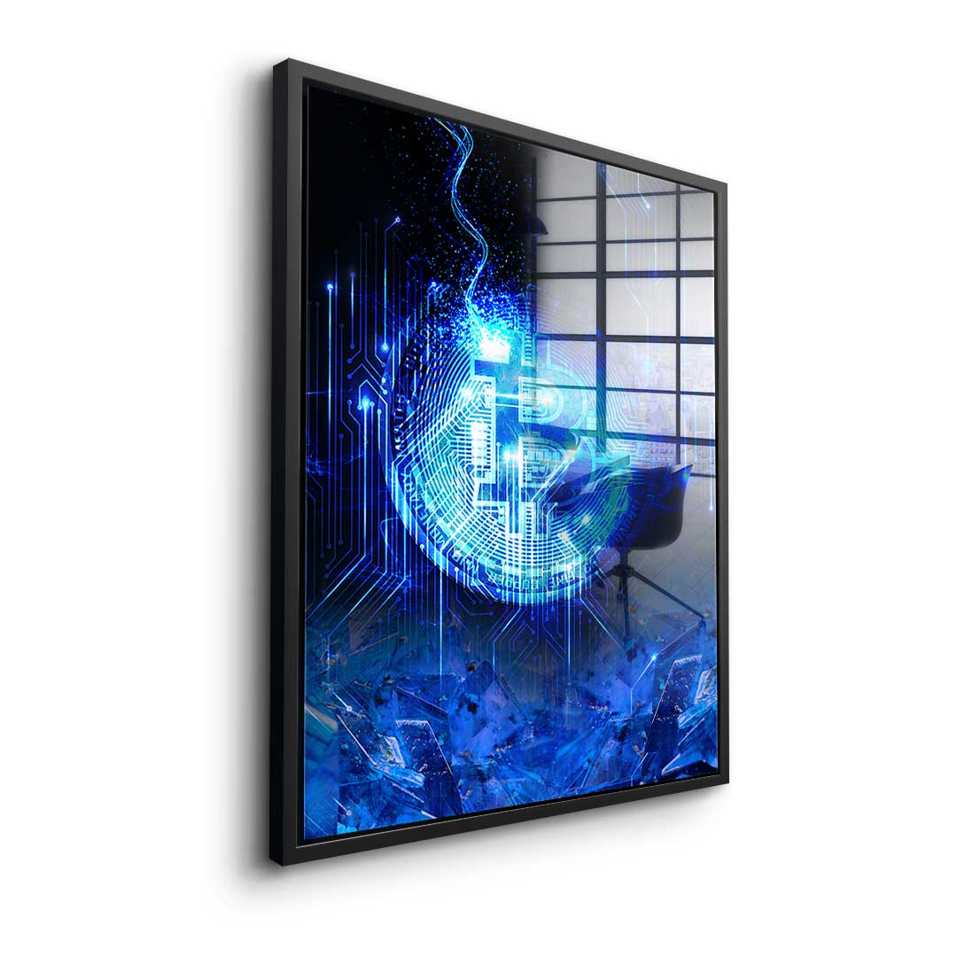 Matrix Bitcoin - Szkło akrylowe