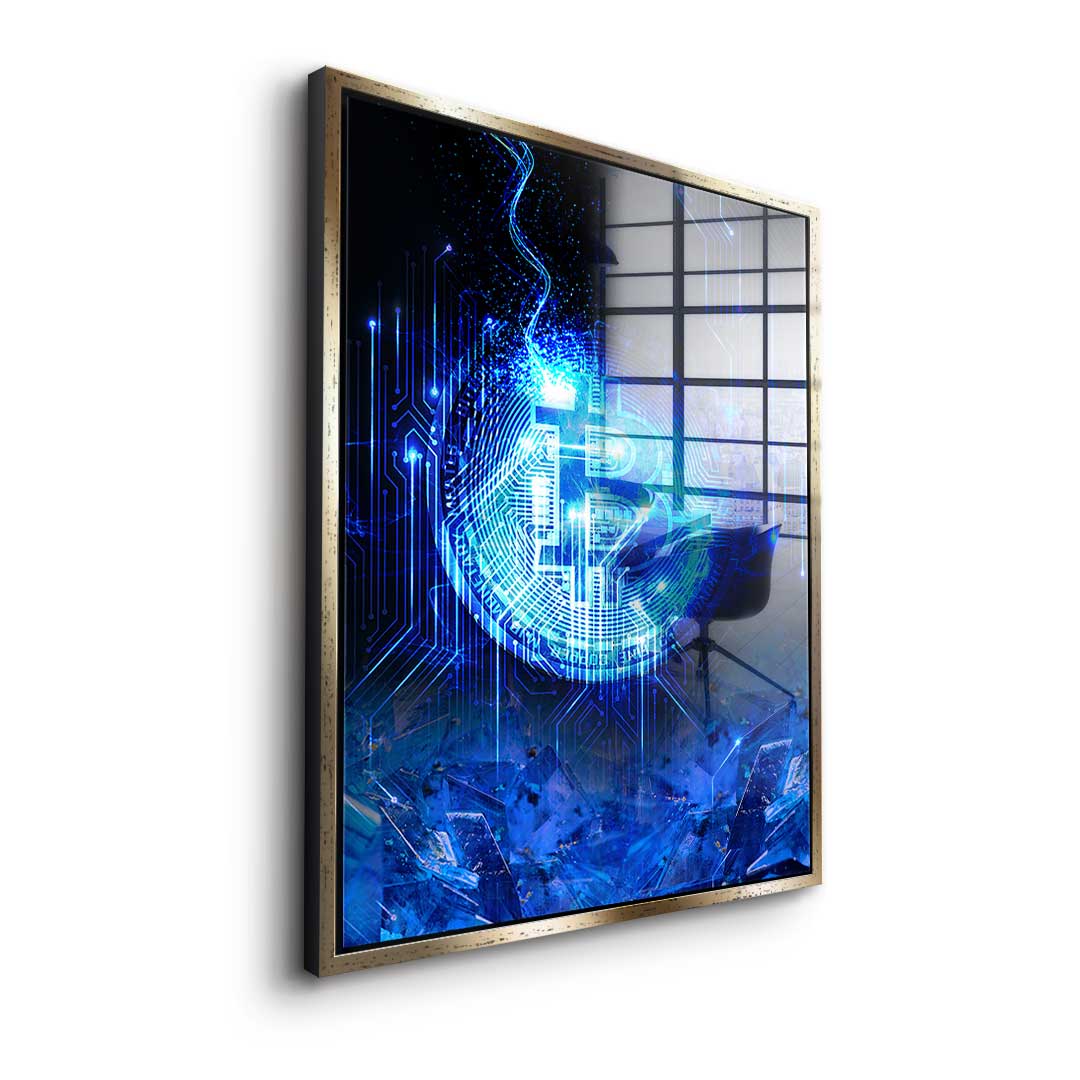 Matrix Bitcoin - Szkło akrylowe