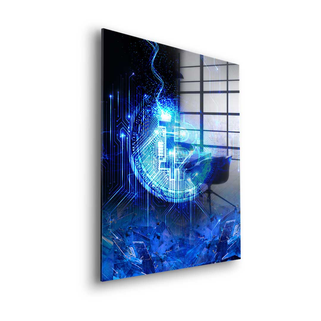Matrix Bitcoin - Szkło akrylowe