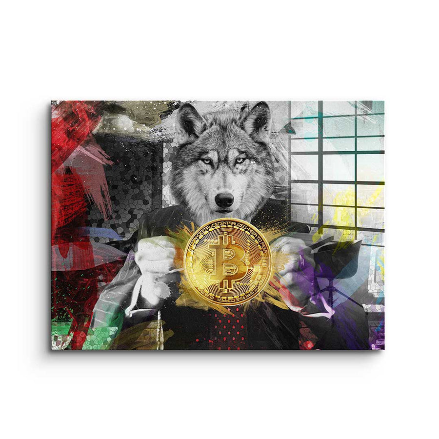 Bitcoin Wolf – szkło akrylowe