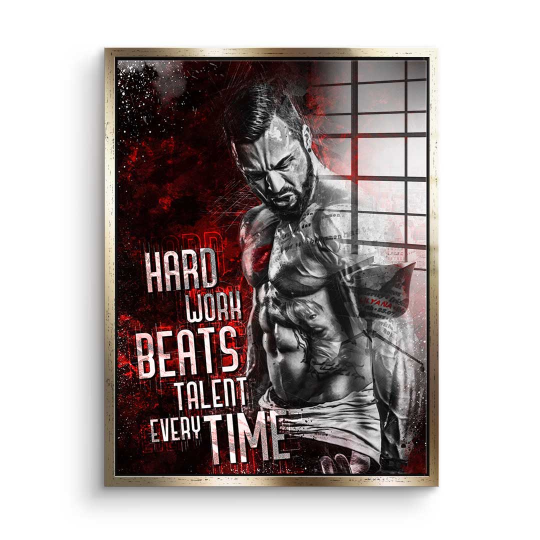 Hard Work Bodybuilding - Acrylglas