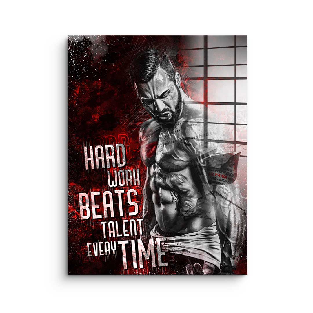 Hard Work Bodybuilding - Acrylglas