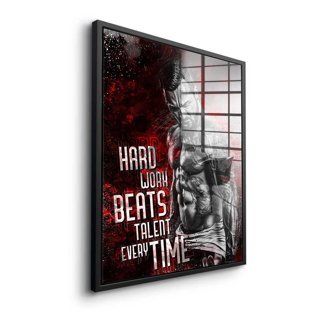 Hard Work Bodybuilding - Acrylglas