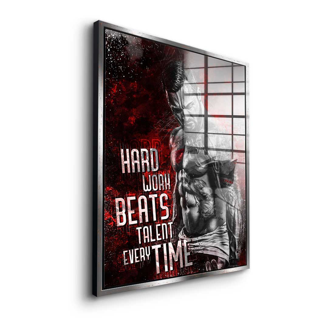 Hard Work Bodybuilding - Acrylglas