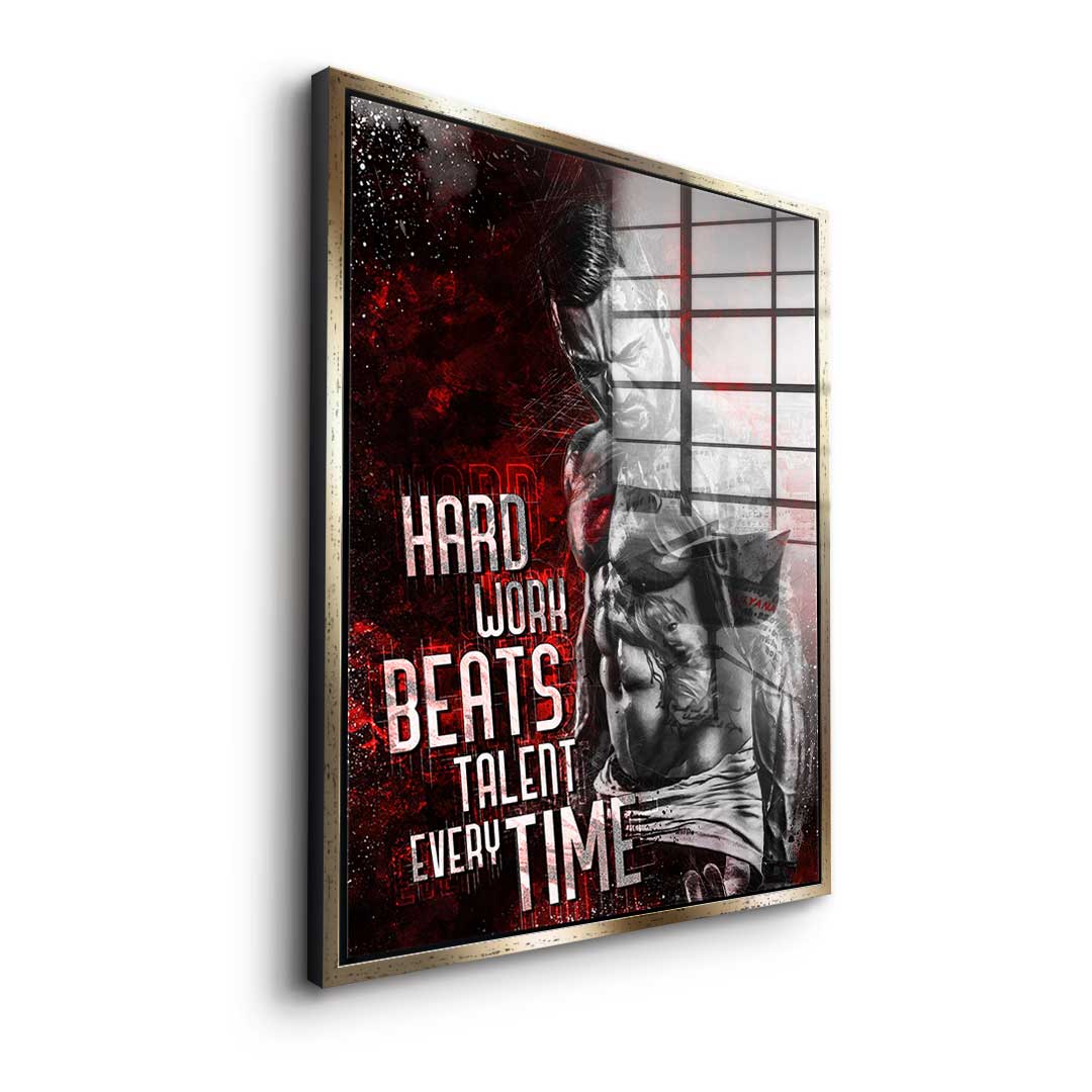 Hard Work Bodybuilding - Acrylglas