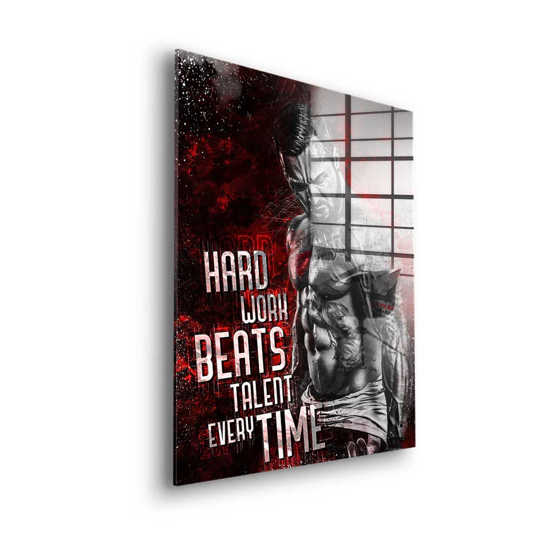 Hard Work Bodybuilding - Acrylglas