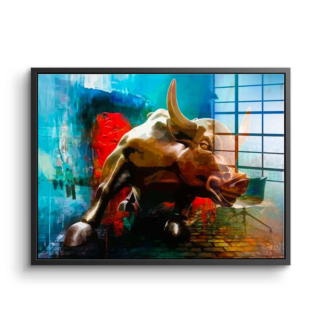Bronze Bull - Acrylglas