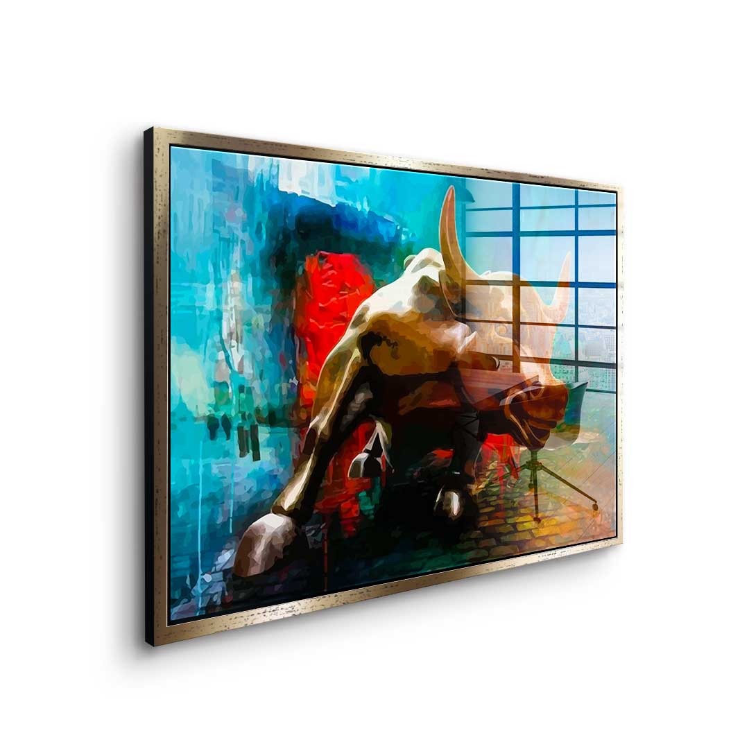 Bronze Bull - Acrylglas