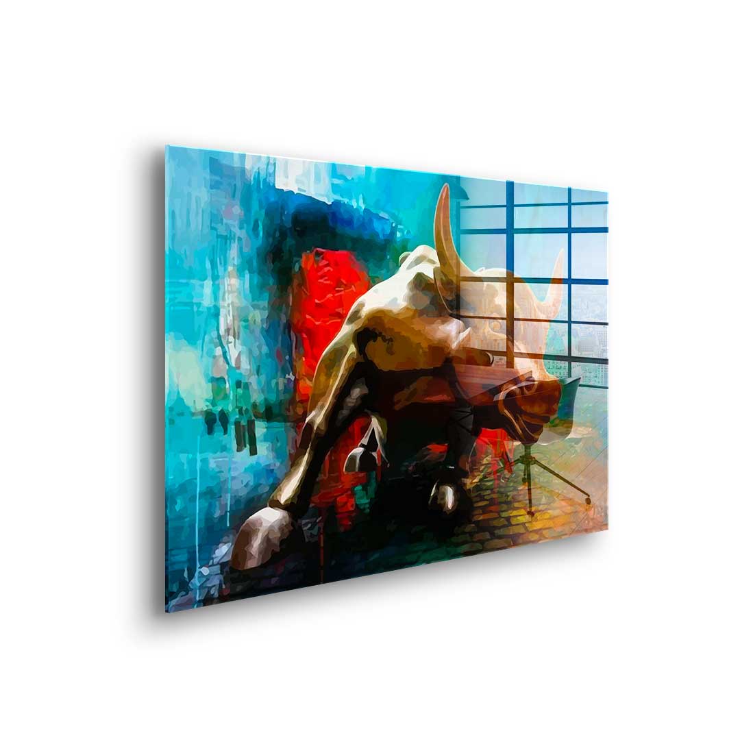 Bronze Bull - Acrylglas
