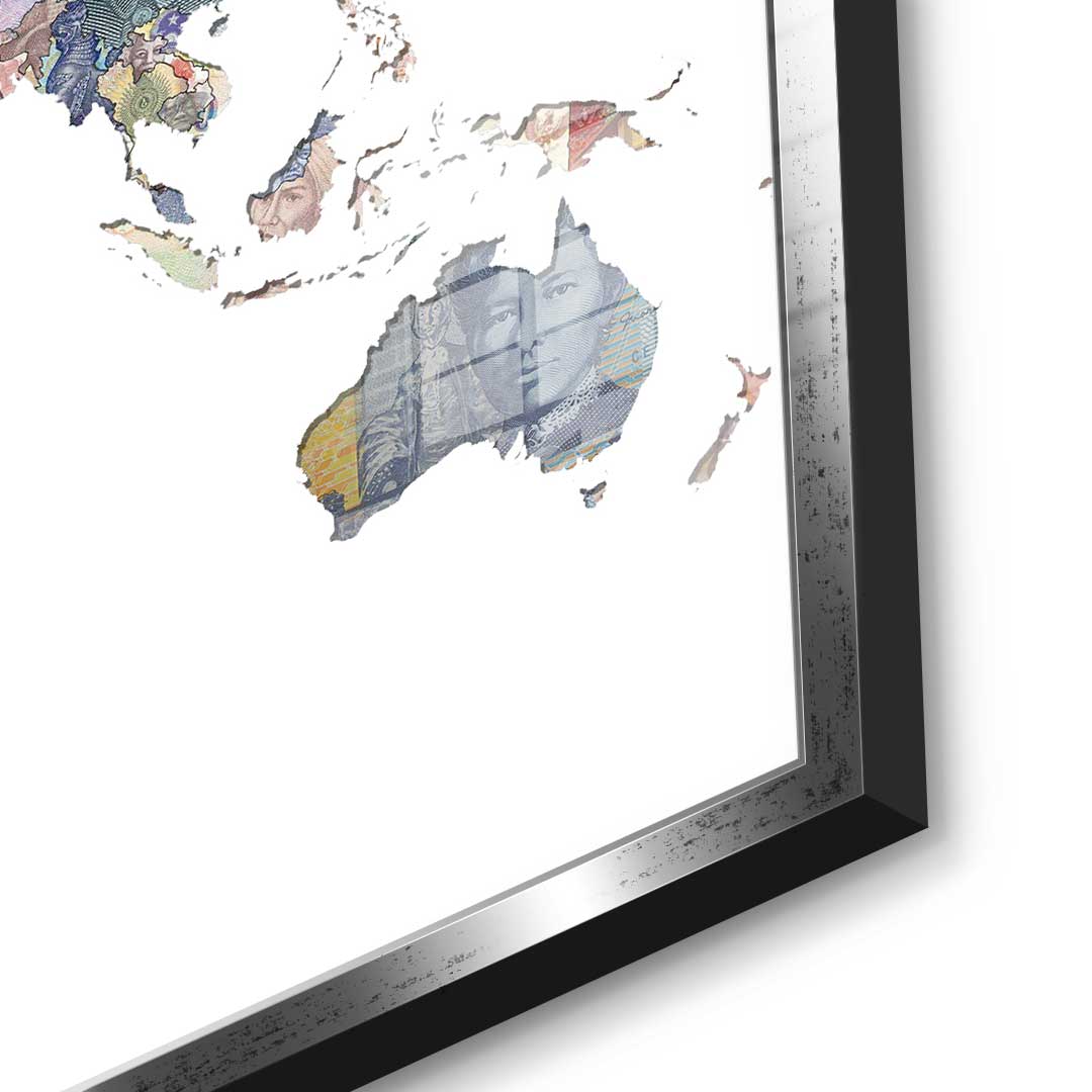 Money rules the world - White Edition - Acrylic glass