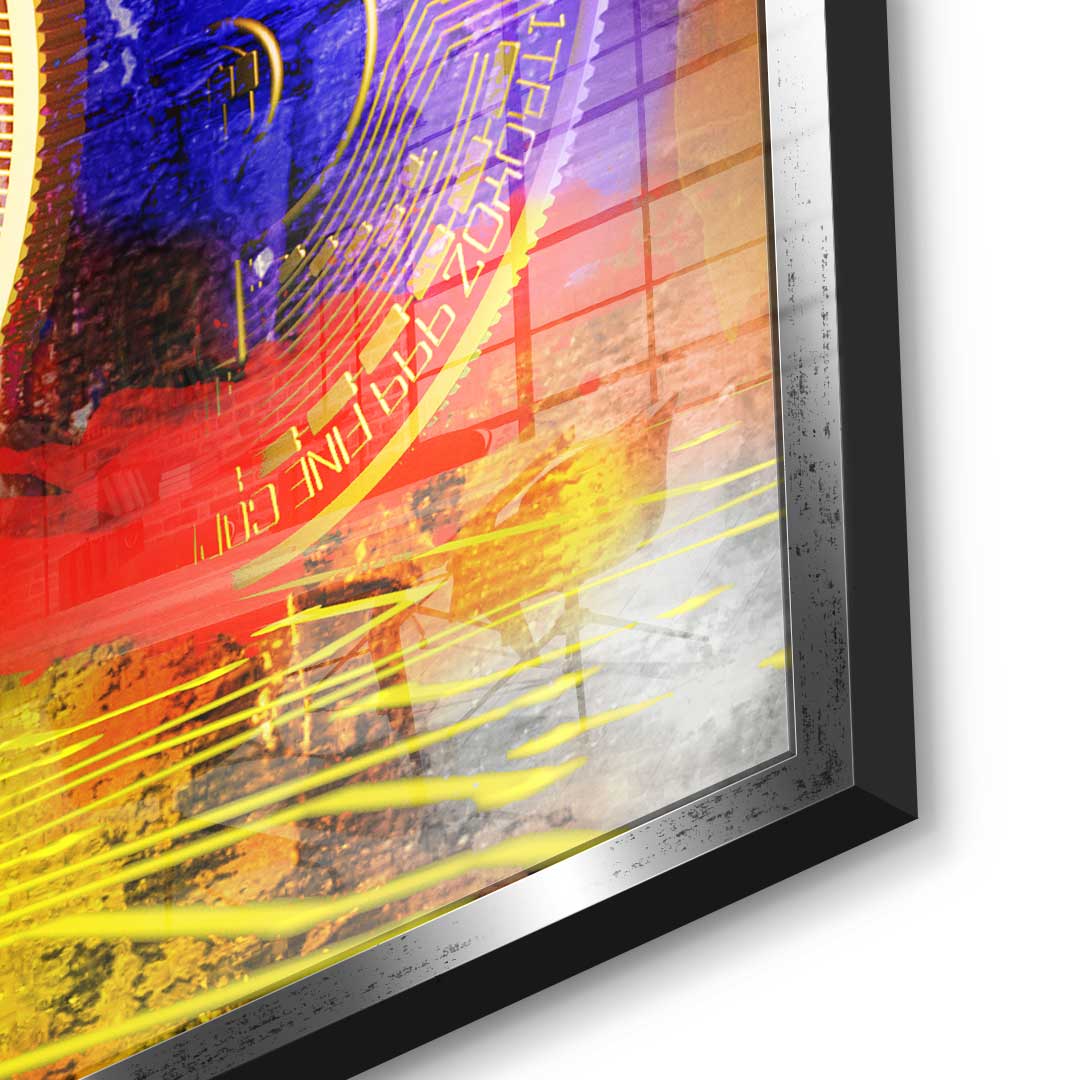Multiple Bitcoin - Acrylglas