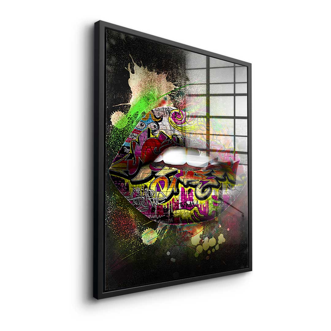 Graffiti Lips - Acrylglas