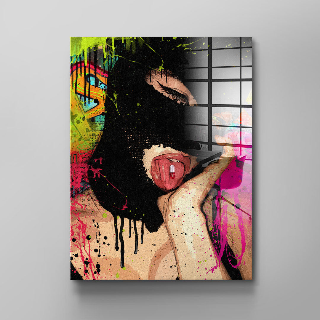 BAD GIRL - szkło akrylowe
