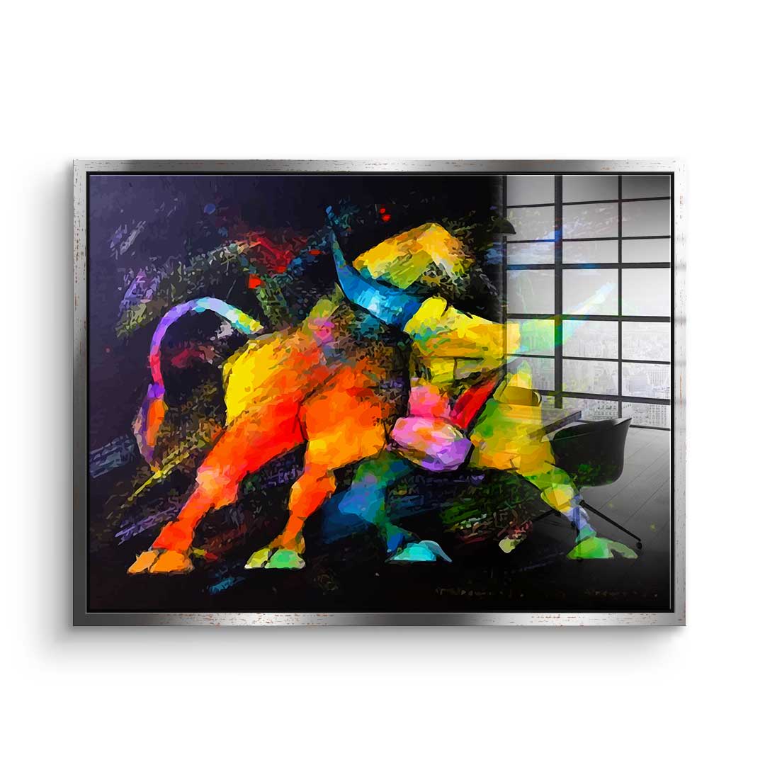 Wilder Bulle - Acrylglas