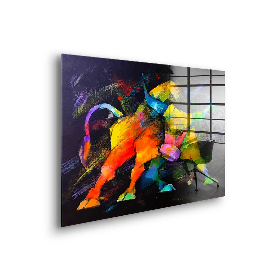 Wilder Bulle - Acrylglas