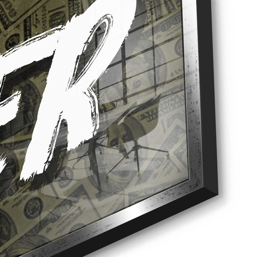 Work Harder X Money - Acrylglas