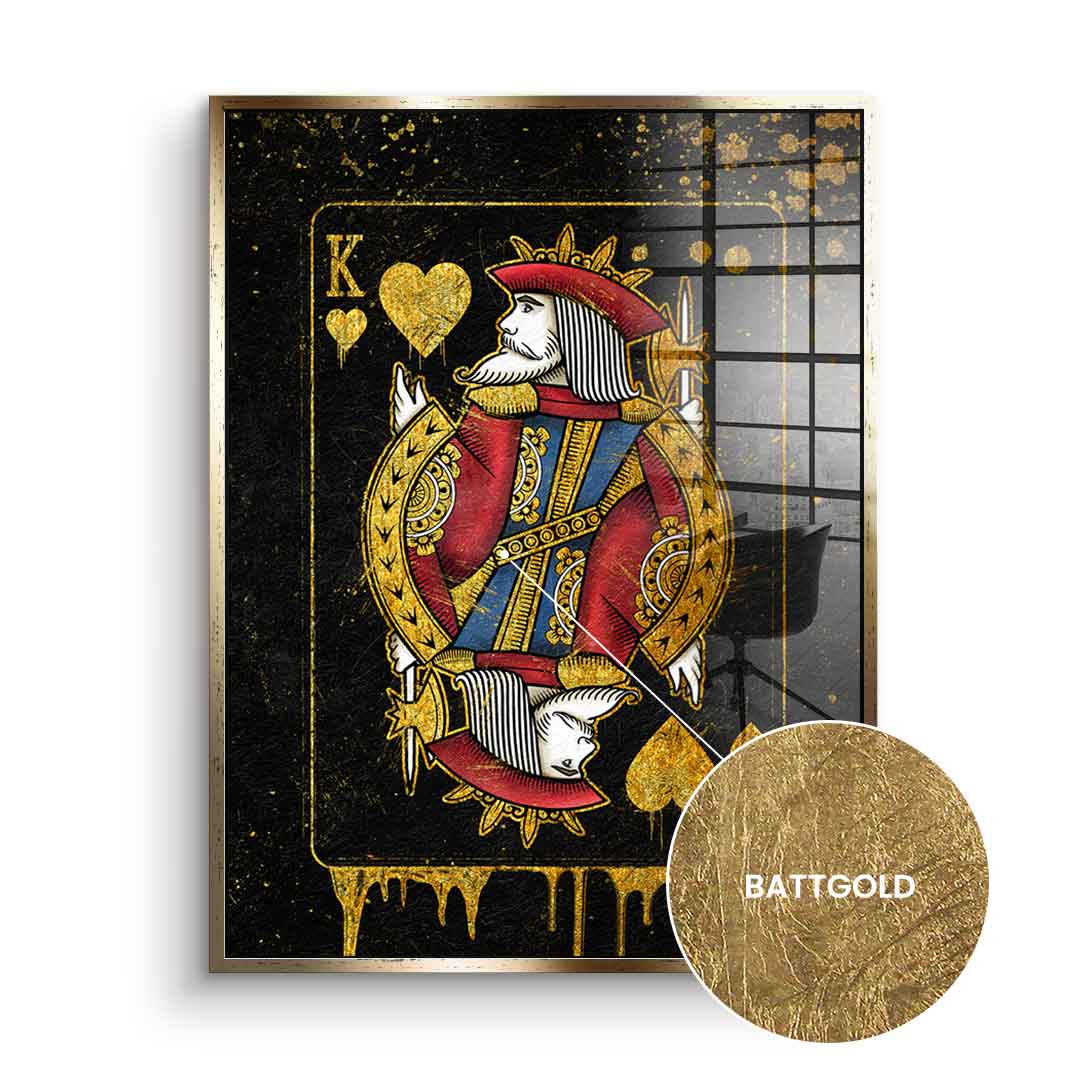 King Card - Blattgold