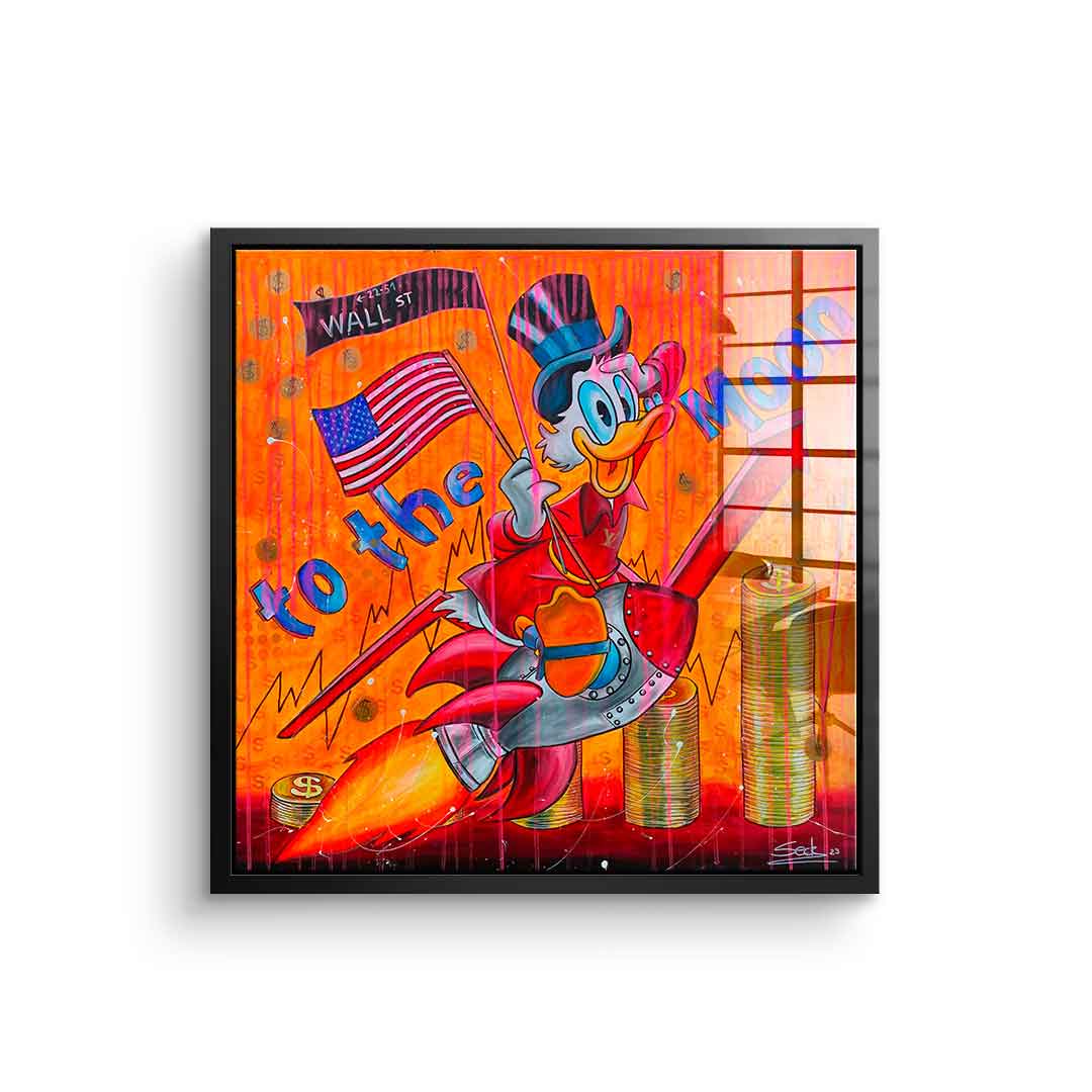 To the moon - Acrylic glass