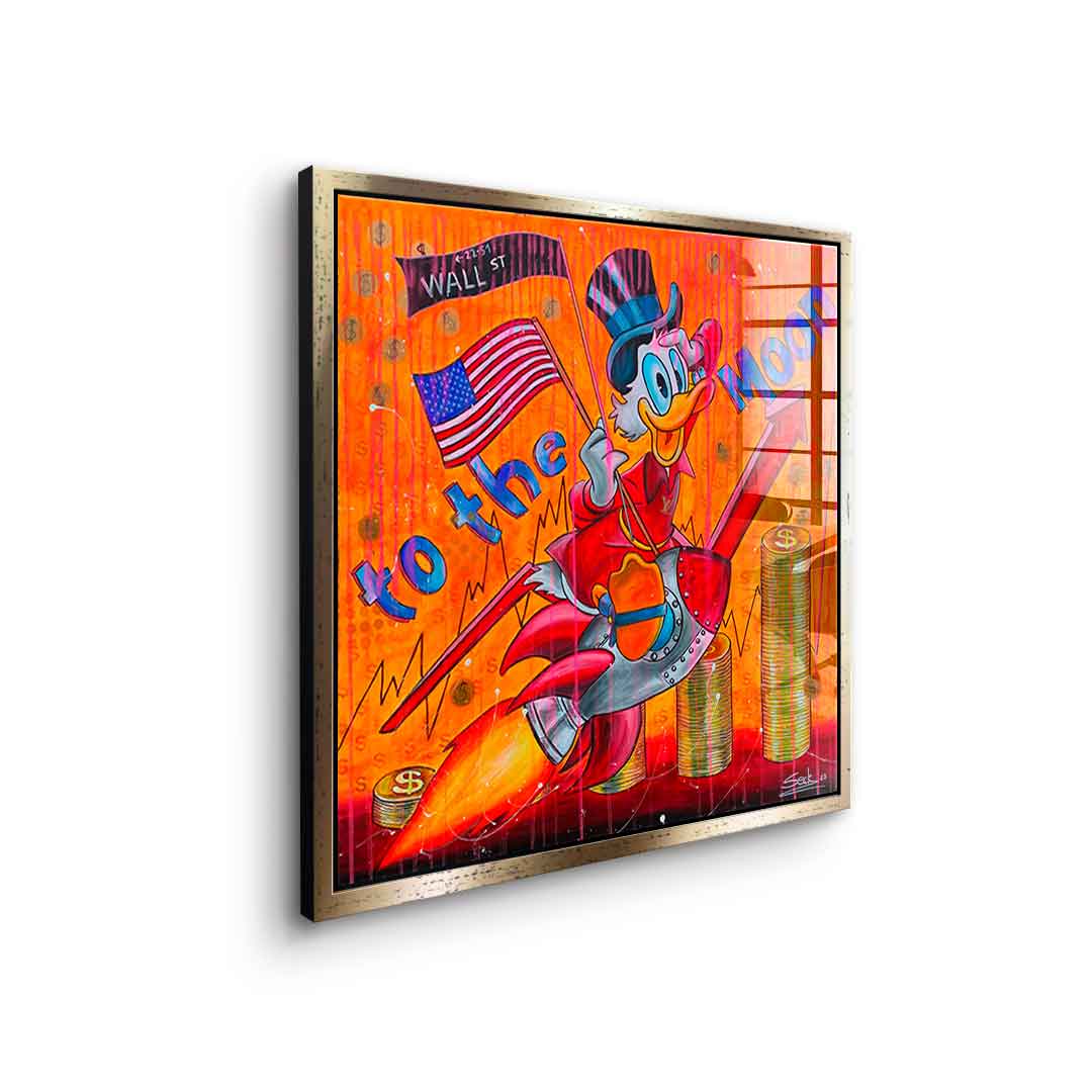 To the moon - Acrylic glass