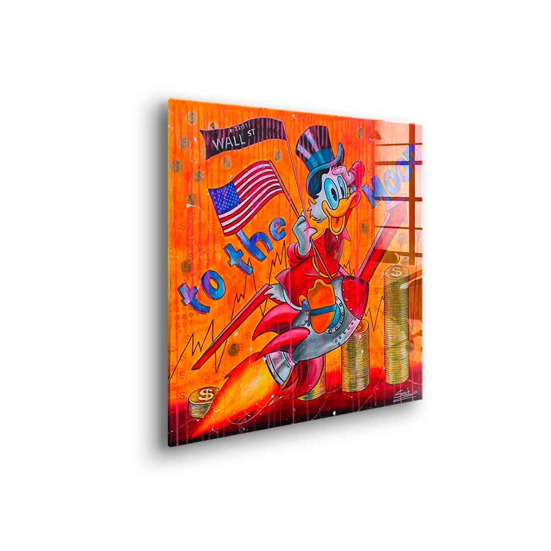 To the moon - Acrylic glass