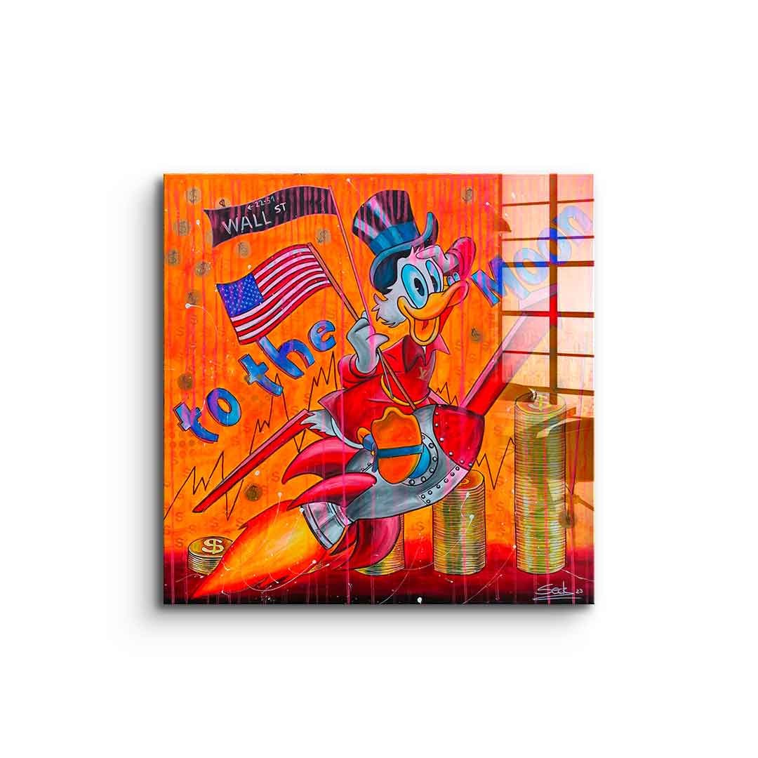To the moon - Acrylic glass