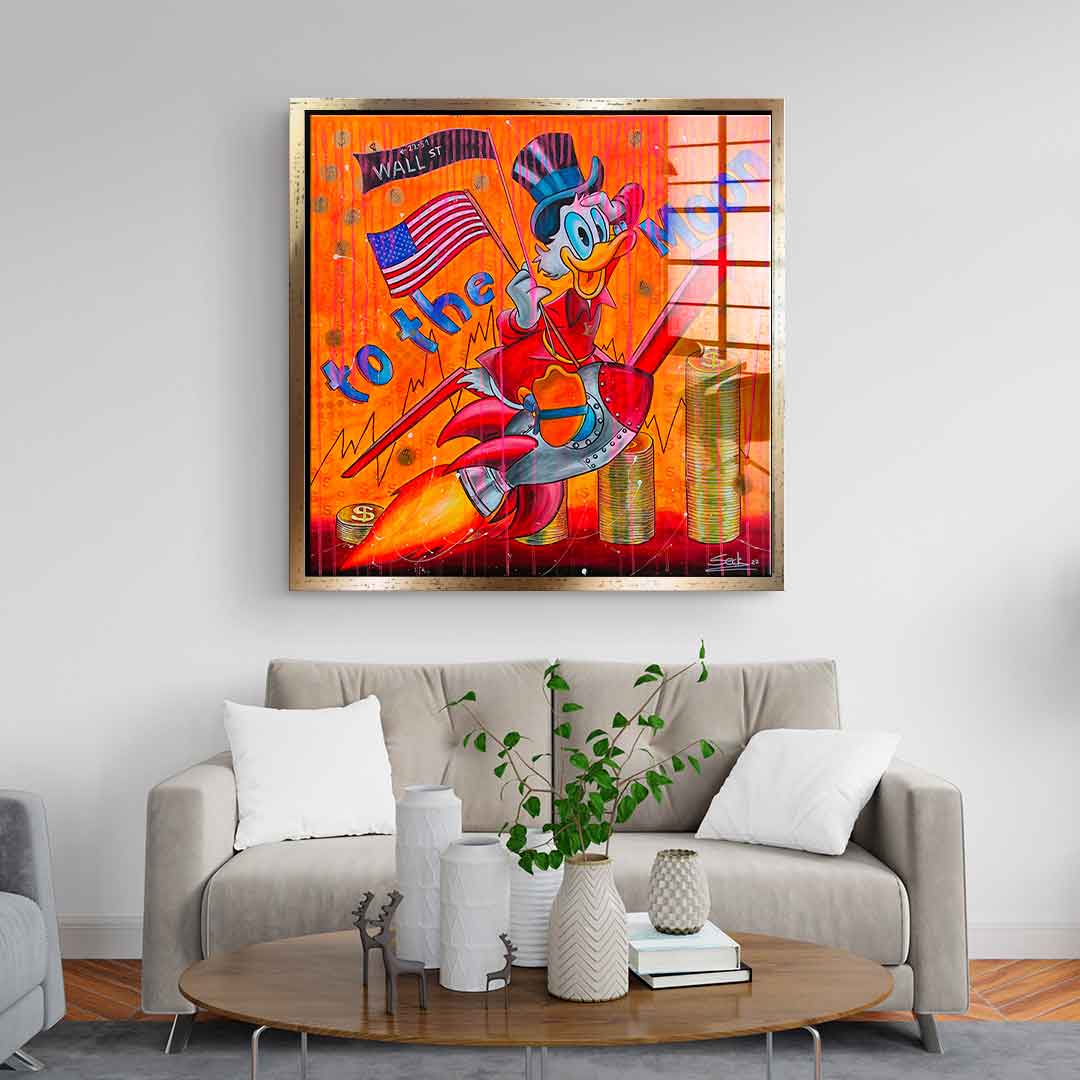 To the moon - Acrylic glass