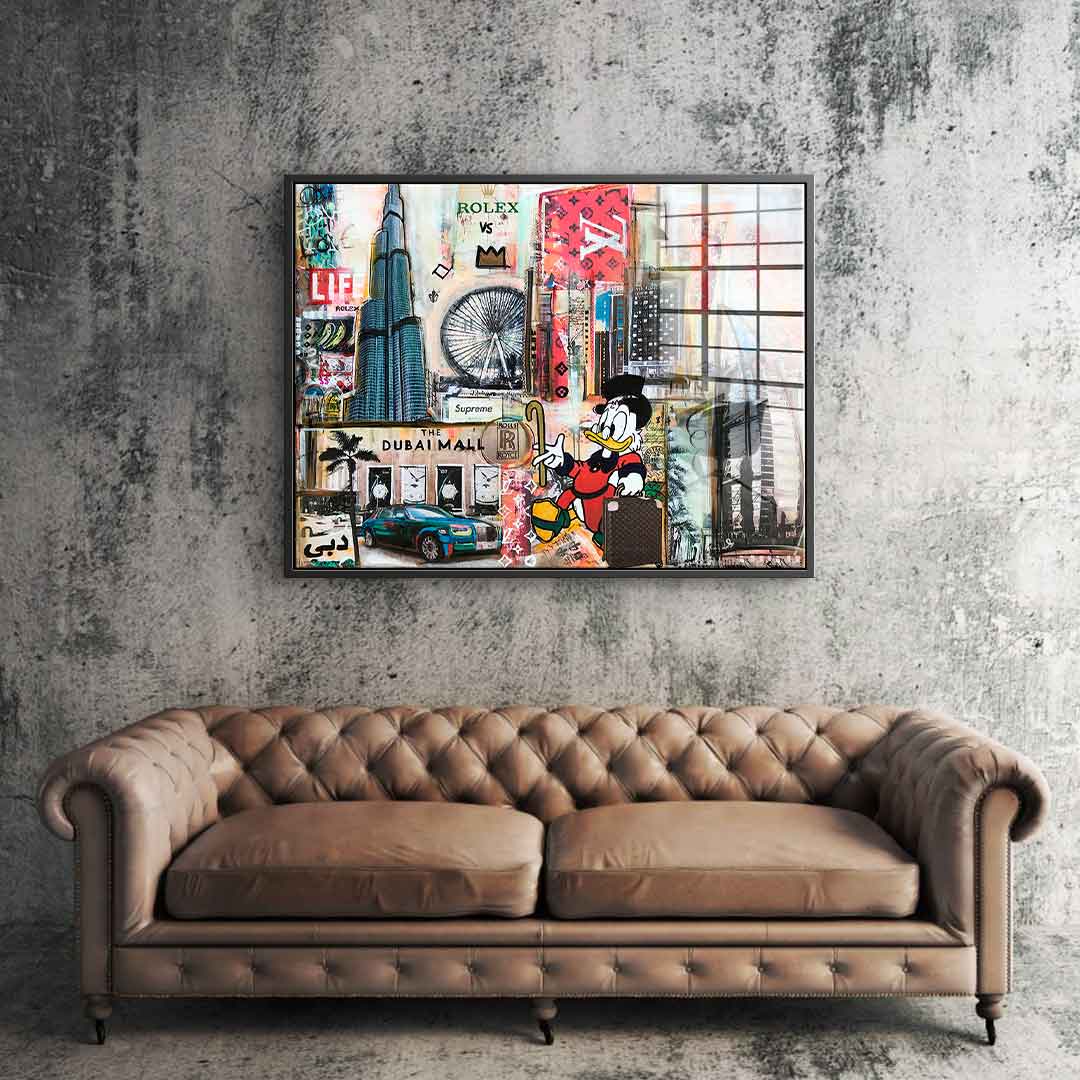 Dagobert in Dubai - Acrylglas