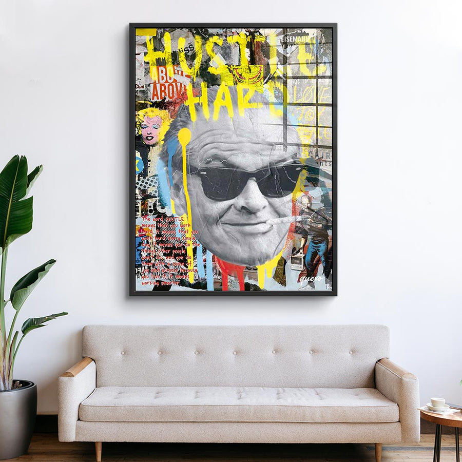Hustle Hard – szkło akrylowe