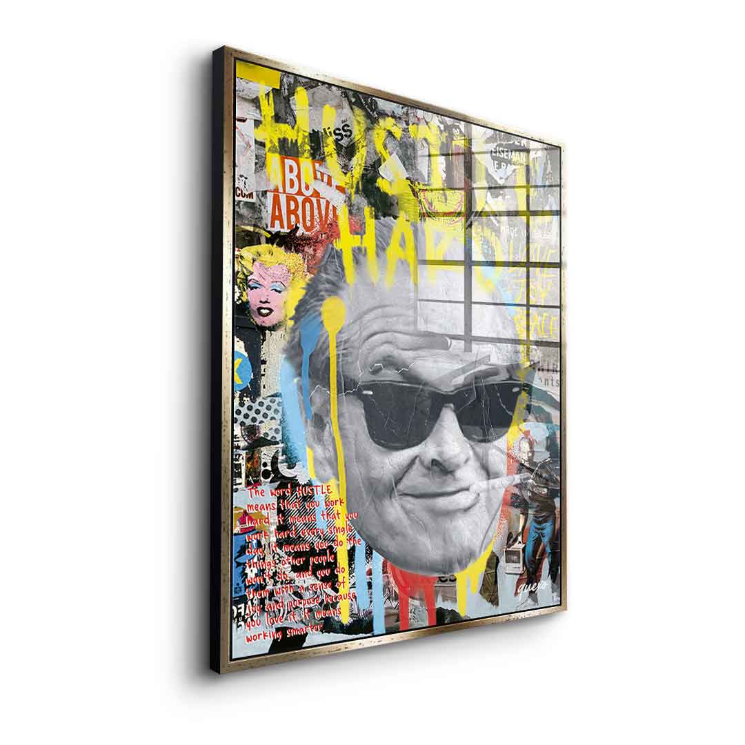 Hustle Hard - Acrylglas