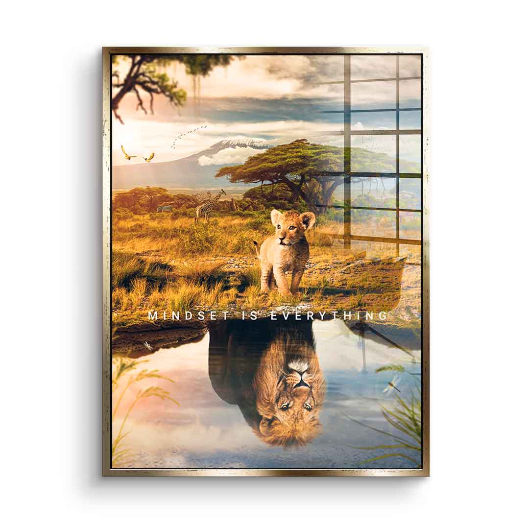 Mindset is everything #africa - Acrylglas