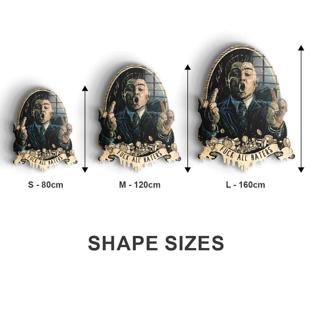 Wandskulptur Royal American Canvas - Blattgold
