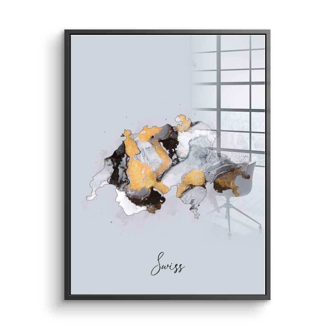 Abstract Countries - Swiss - Acrylglas