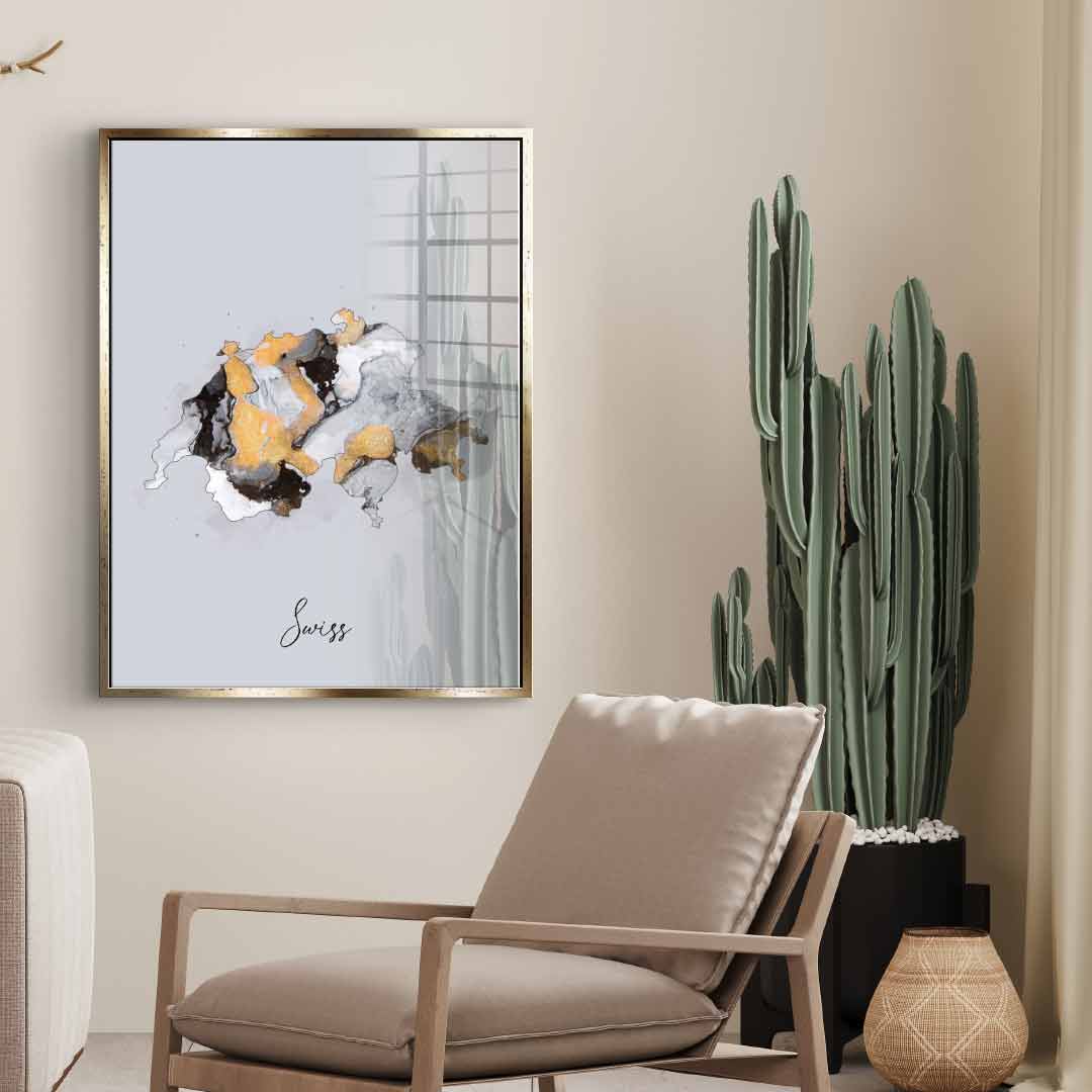 Abstract Countries - Swiss - Acrylglas