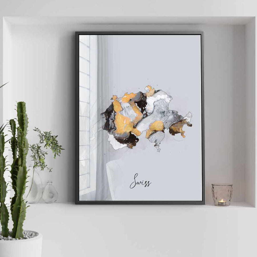 Abstract Countries - Swiss - Acrylic glass