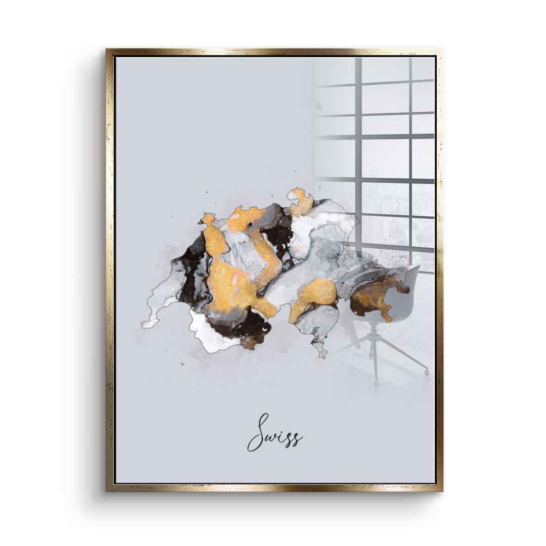 Abstract Countries - Swiss - Acrylglas