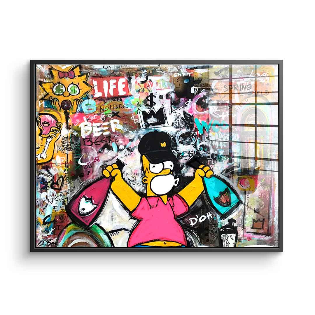 Simpson Collage – szkło akrylowe