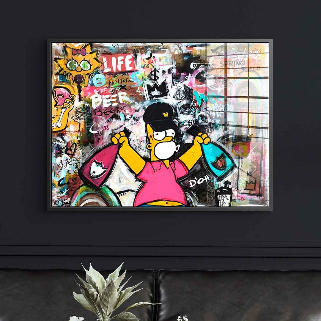 Simpson Collage – szkło akrylowe