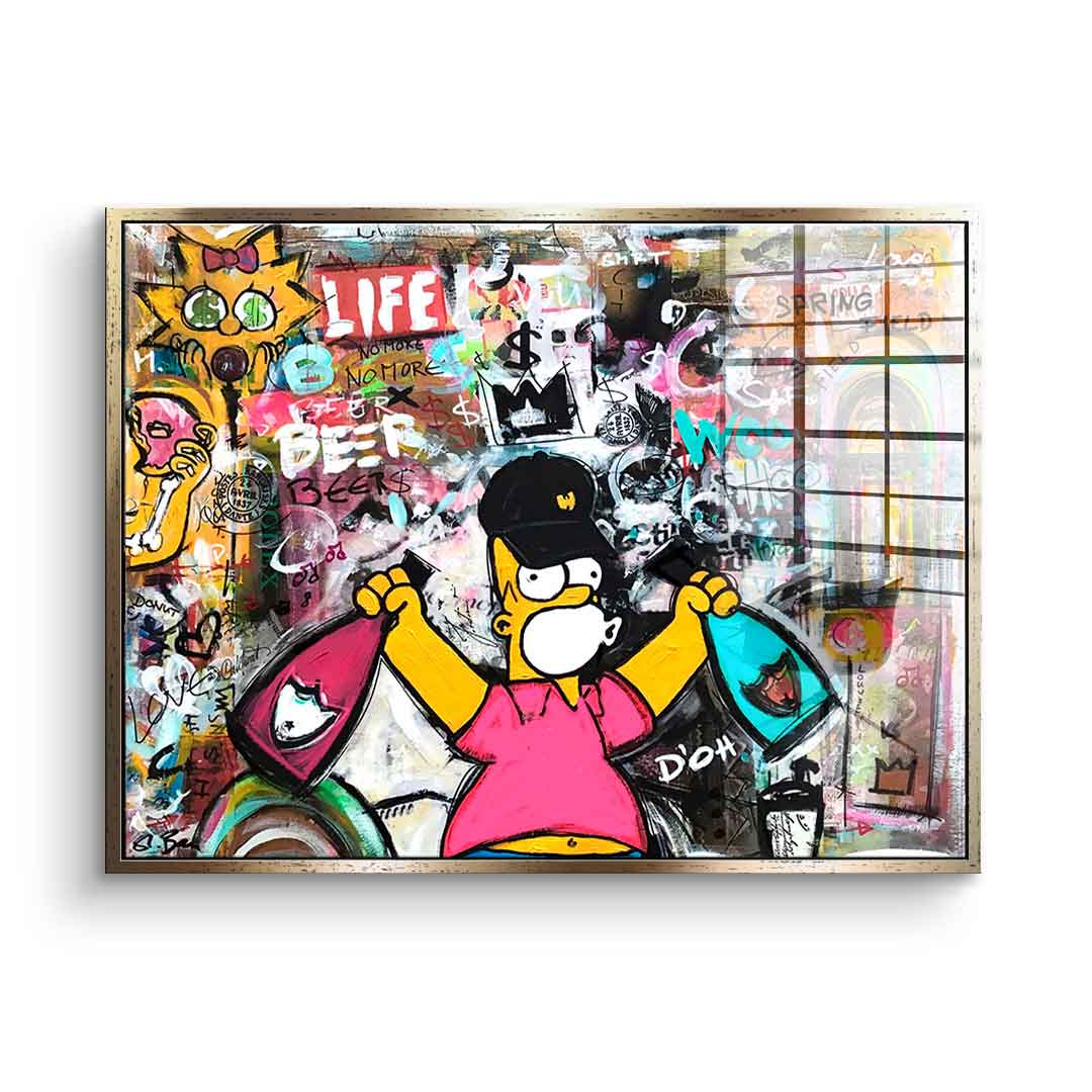 Simpson Collage – szkło akrylowe