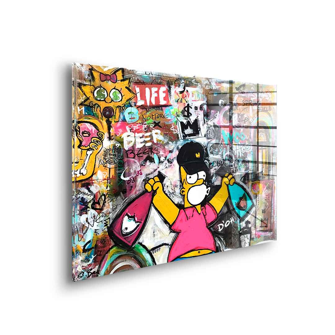 Simpson Collage – szkło akrylowe