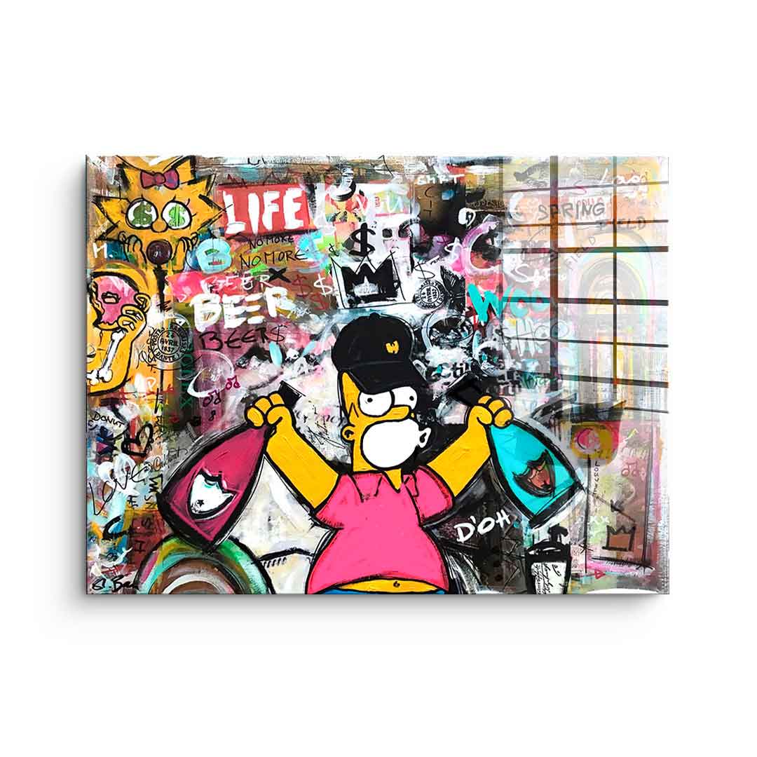 Simpson Collage – szkło akrylowe