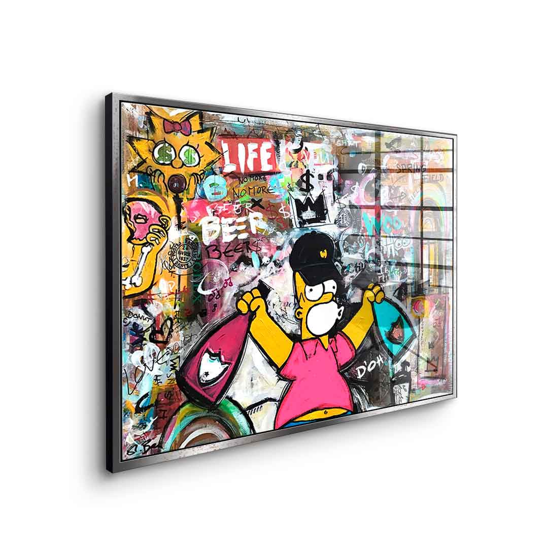 Simpson Collage – szkło akrylowe
