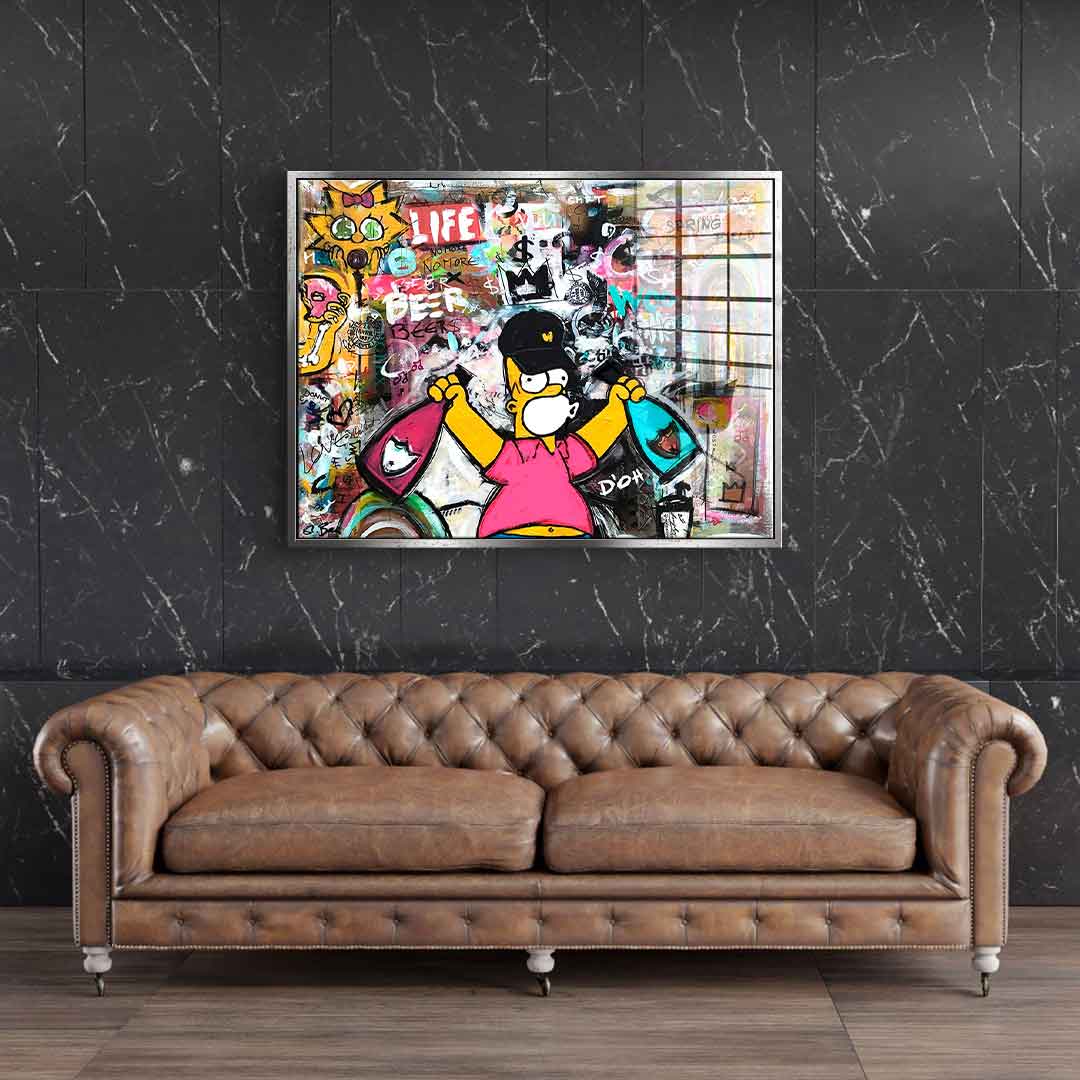 Simpson Collage – szkło akrylowe
