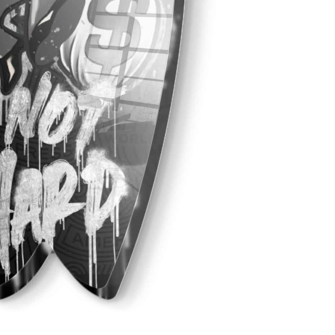 Surfboard Work Smart Not Hard - Acylglas